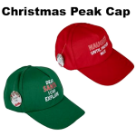 Christmas Dress-Up Peak Cap with Print, Assorted